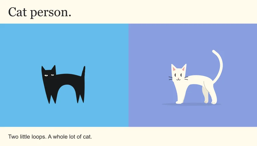 Cat person. — original project artwork and design preview