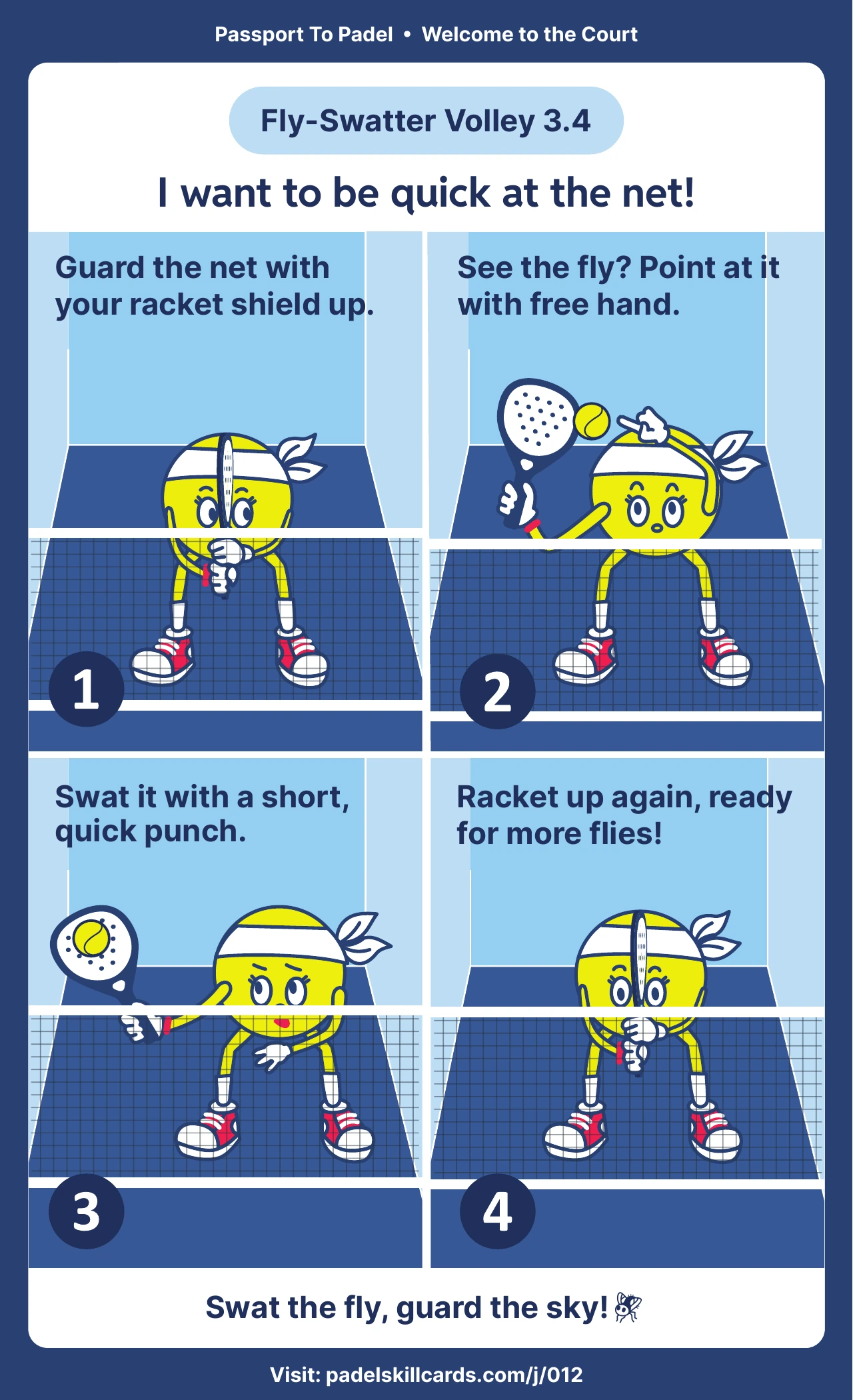 3.4 Fly-Swatter Volley — front