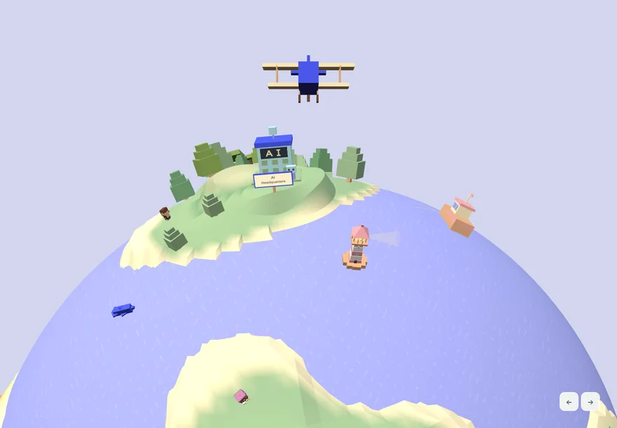 Interactive 3D World — original project artwork and design preview