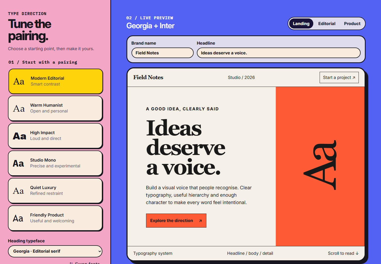 Pair and test type in a real layout